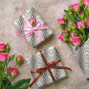 Buscar rayas blancos y negros papel de regalo Para él