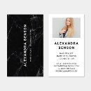Buscar mármol blanco y negro tarjetas de visita Empresa