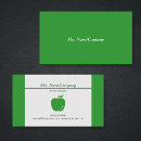 Buscar manzana verde tarjetas de visita Profesores