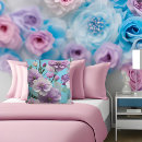 Buscar flores azules grandes cojines Floral