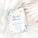 Buscar azul y blanco elegantes invitaciones Moderna