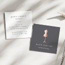 Buscar forma del vestido tarjetas de visita Costurera