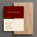 Buscar pelo rojo tarjetas de visita Simple