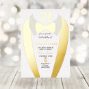 Buscar tuxedo invitaciones Oro