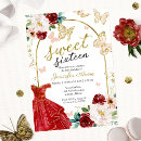 Buscar vestido rojo invitaciones Invitados