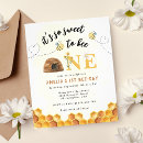 Buscar bee first birthday invitaciones Para todos