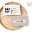 Buscar beige y blanco tarjetas de visita Para ella