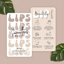 Buscar relleno tarjetas de visita Labios