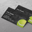 Buscar clase del tenis tarjetas de visita Deporte