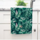 Buscar hojas tropicales verdes paños de cocina Botánico