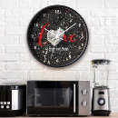 Buscar te quiero relojes de pared Corazón