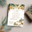 Buscar christmas tea party invitaciones Acuarela