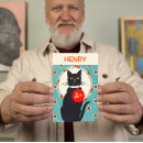 Buscar gato del vintage tarjetas Para él