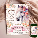 Buscar caballo blanco invitaciones Acuarela