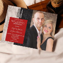 Buscar rojo y negro boda invitaciones Parejas