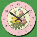 Buscar rosas relojes de pared General y unisex