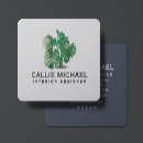 Buscar plantas verdes tarjetas de visita Simple