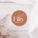 Buscar 50 años pegatinas Elegante