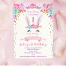 Buscar conejo invitaciones de cumpleaños 1 ᵉʳ cumpleaños