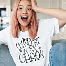 Buscar del caos camisetas Tipografía