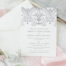 Buscar plata del damasco boda invitaciones Elegante