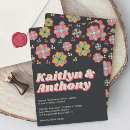 Buscar flower power invitaciones Retro