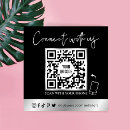 Buscar plateado tarjetas de visita Código qr
