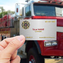 Buscar bombero tarjetas de visita Logotipo