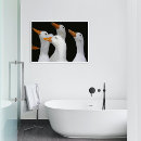 Buscar pájaro blanco y negro posters Animal