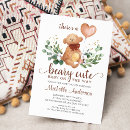 Buscar oso de peluche marrón invitaciones Acuarela