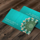 Buscar mandala verde tarjetas de visita Instructor de yoga