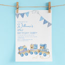 Buscar tren del vintage invitaciones Para niños