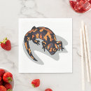 Buscar naranja y negro servilletas Animal