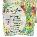 Buscar complejo invitaciones Colores vibrantes