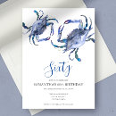 Buscar del cangrejo invitaciones de cumpleaños Moderno