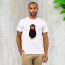 Buscar crow camisetas Cretino negro