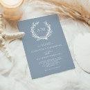 Buscar coral y azul invitaciones Monograma