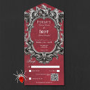 Buscar casero rojo invitaciones Elegante