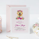 Buscar golden retriever invitaciones Acuarela