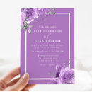 Buscar violeta y blanco invitaciones Elegante