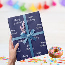 Buscar azul marino papel de regalo Para ella