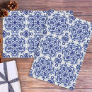 Buscar puntos blancos azules papel de seda Para ella