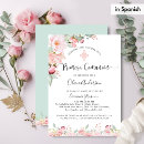 Buscar primera comunión floral invitaciones Invitados