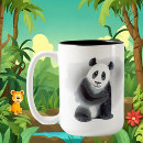 Buscar oso panda tazas Monograma