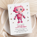 Buscar robots invitaciones Rosa