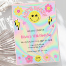 Buscar neón retro invitaciones Para niños