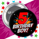 Buscar cumpleaños de 5 años chapas Adorable
