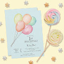 Buscar globos coloridos invitaciones Tipografía