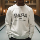 Buscar para el papá sudaderas Negro y blanco