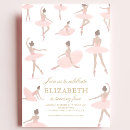 Buscar ballerina invitaciones Oro